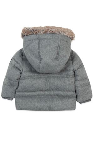 Grey down jacket with hood TARTINE ET CHOCOLAT KIDS | TZ4208122